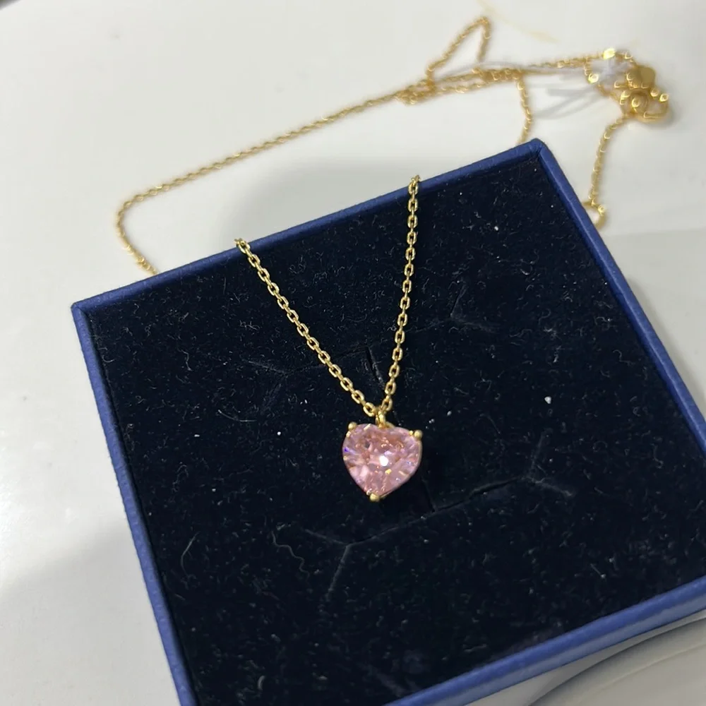 Kate Spade NWOT Gold-Tone Birthstone Heart Pendant Necklace